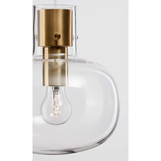 Lampadario 3 luci per camera da letto vetro dettagli oro Lampadario 3 luci per camera da letto vetro dettagli oro