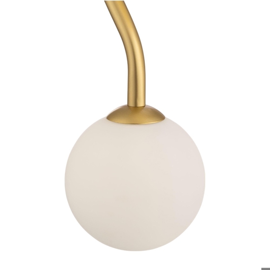 Maytoni lampadario pendente da comodino uva ondulato oro sfere vetro