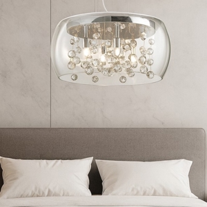 Audi80 sp5 lampadario stanza da letto sfere in vetro ideal lux