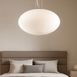 Candy sp1 d50 idea lux lampadario sfera vetro bianco