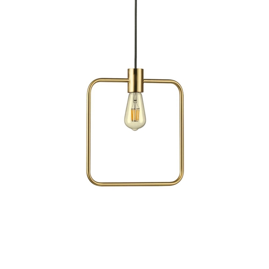 Ideal lux abc sp1 square lampadario dorato pendente ottone Ideal lux abc sp1 square lampadario dorato pendente ottone