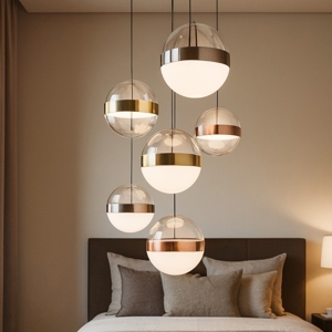 Visualizza i dettagli per Ideal lux galaxy sp6 lampadario pendenti a sfera per camera da letto Ideal lux galaxy sp6 lampadario pendenti a sfera per camera da letto
