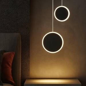 Visualizza i dettagli per Lampadario led 12w 3000k per comodino camera da letto moderna fp Lampadario led 12w 3000k per comodino camera da letto moderna fp