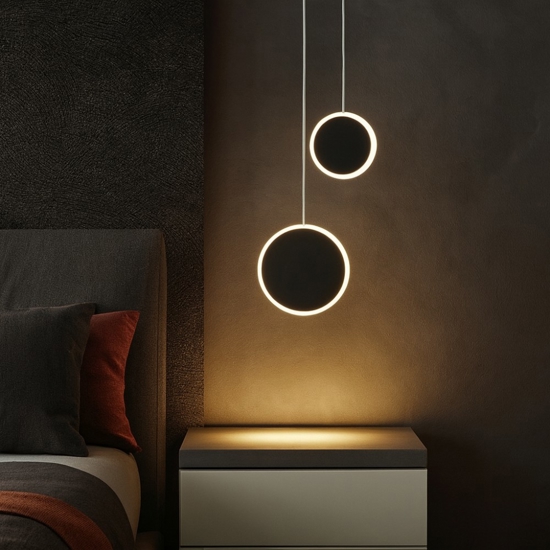 Lampadario led 12w 3000k per comodino camera da letto moderna fp Lampadario led 12w 3000k per comodino camera da letto moderna fp