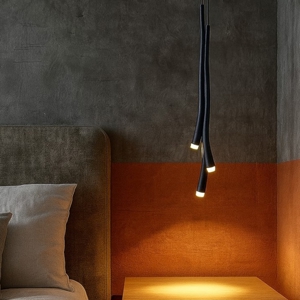 Visualizza i dettagli per Lampadario camera da letto nera moderna led 16w fp Lampadario camera da letto nera moderna led 16w fp