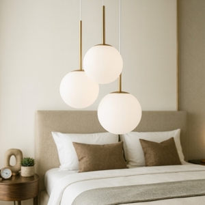 Maytoni basic form lampadario camera da letto 3 sfere