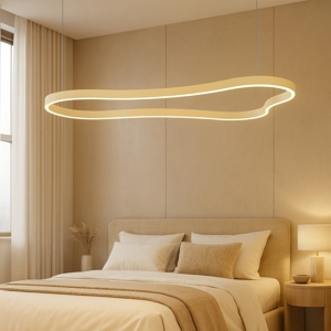 Visualizza i dettagli per Ideal lux waves-2 sp lampadario per camera da letto oro 125cm Ideal lux waves-2 sp lampadario per camera da letto oro 125cm