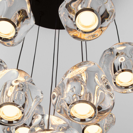 Lampadario grappolo sfere per camera da letto Lampadario grappolo sfere per camera da letto