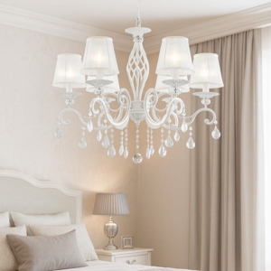 Visualizza i dettagli per Maytoni grace lampadario camera da letto bianco con pendenti Maytoni grace lampadario camera da letto bianco con pendenti