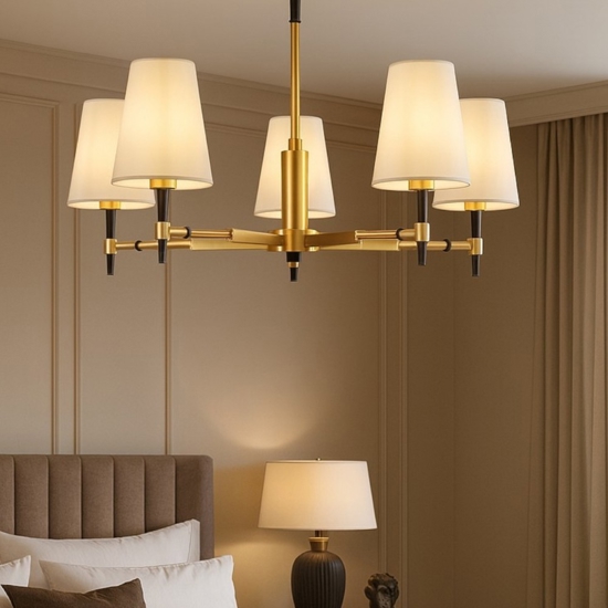 Maytoni zaragoza lampadario per camera da letto 5 luci