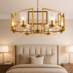 Maytoni bowi lampadario per camera da letto 6 luci