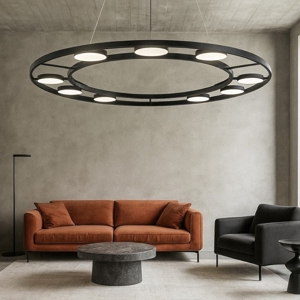 Maytoni fad lampadario led 63w 3000k per soggiorno