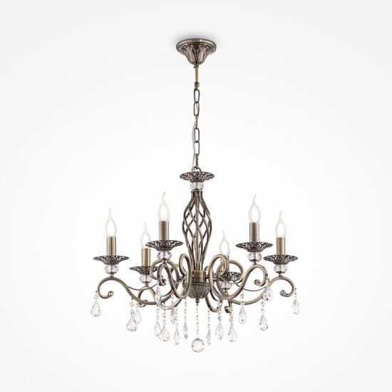 Maytoni grace lampadario con pendenti 6 luci
