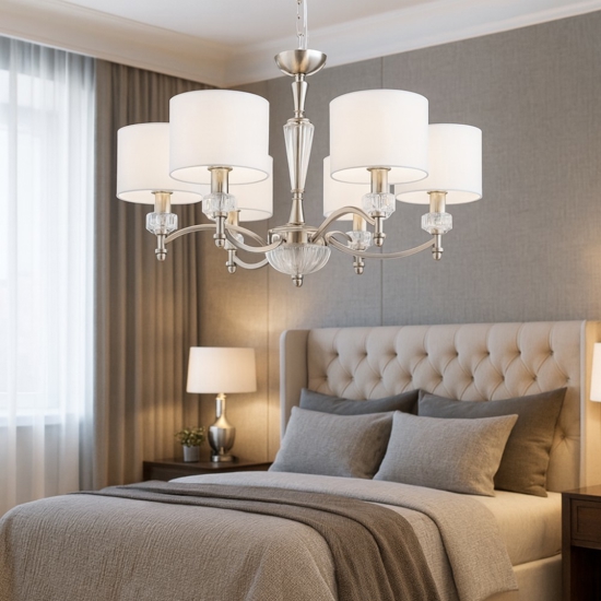 Maytoni alicante lampadario per camera da letto 6 luci