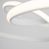 Lampadario per camera moderna bianco design led 43w 3000k