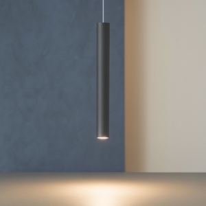 Lampada a sospensione per isola cilindro antracite toplight