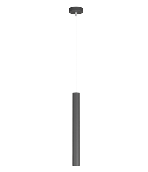 Lampada a sospensione per isola cilindro antracite toplight