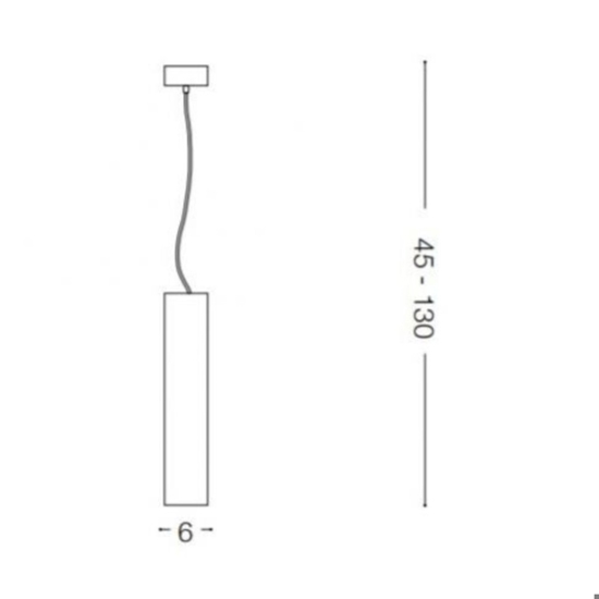 Sky sp1 lampada per isola sospensione bianca quadrata ideal lux
