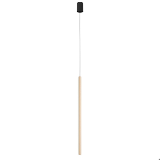 Lampada a sospensione per penisola oro design cilindro Lampada a sospensione per penisola oro design cilindro