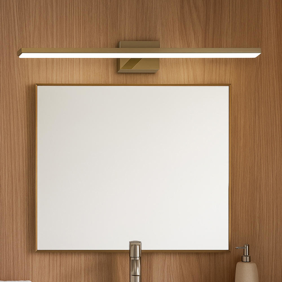 Applique per bagno da sopra specchio 4000k 14w oro fp