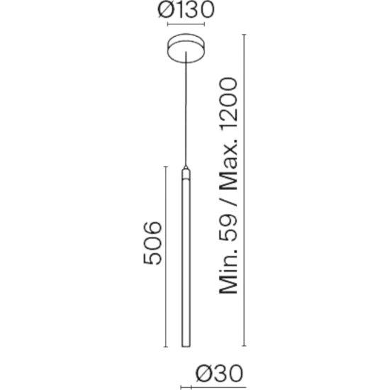 Maytoni lampada cilindro led 3000k bianco fp