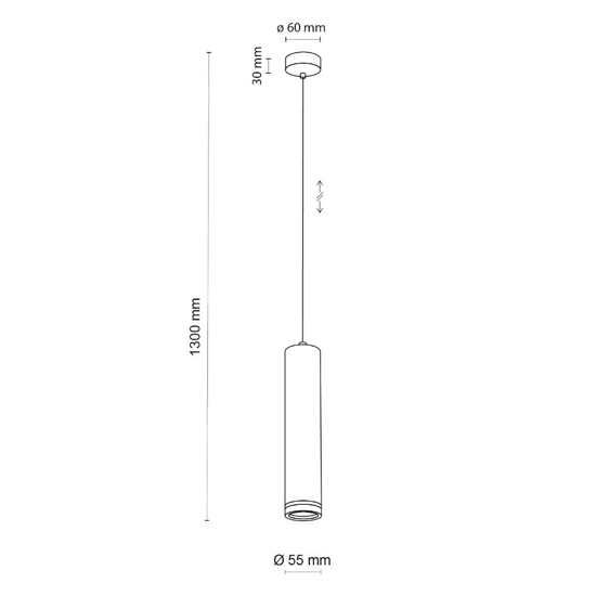 Lampada a sospensione bianca cilindro per isola Lampada a sospensione bianca cilindro per isola