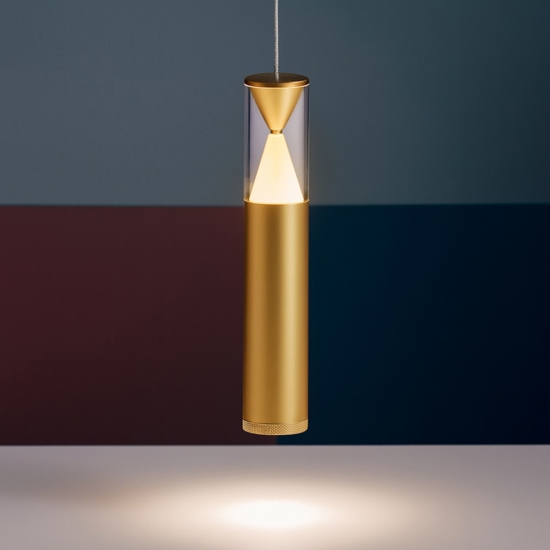 Lampada pendente oro design per isola Lampada pendente oro design per isola