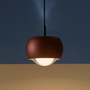 Lampada a sospensione design colore caffe moderna