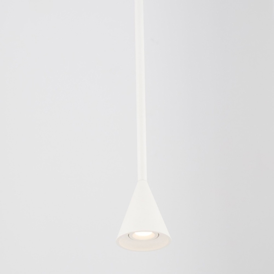 Lampada cono pendente a sospensione bianco led dimmerabile Lampada cono pendente a sospensione bianco led dimmerabile