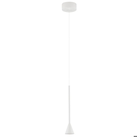 Lampada cono pendente a sospensione bianco led dimmerabile Lampada cono pendente a sospensione bianco led dimmerabile