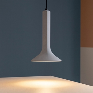 Lampada a sospensione pendente di cemento girigio design
