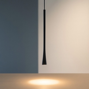 Dafne sg nero lampada a sospensione led 7w 3000k gea luce
