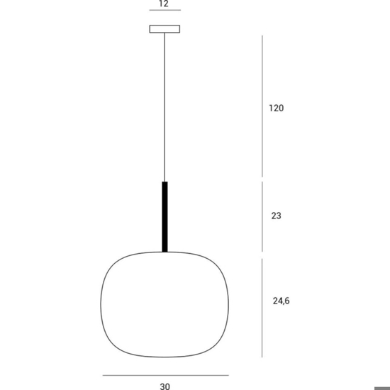 Miloox bombo lampada a sospensione moderna nera sfera vetro bianco Miloox bombo lampada a sospensione moderna nera sfera vetro bianco