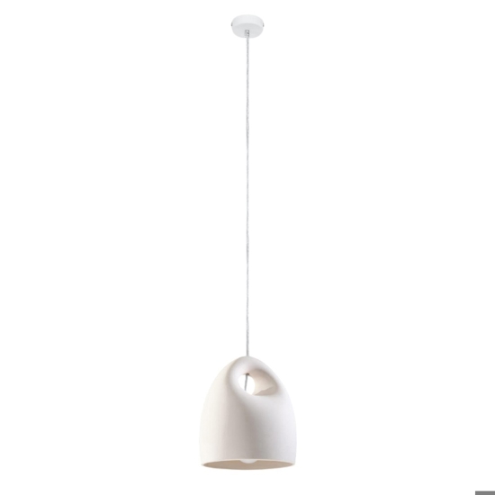 Lampada a sospensione di gesso bianca per penisola