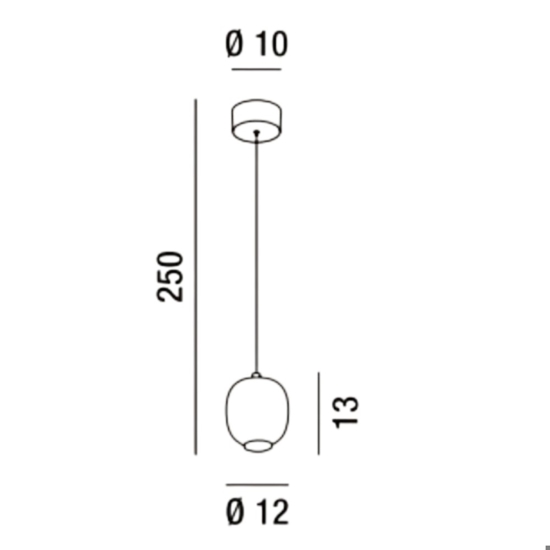 Lampada a sospensione perenz bullet verde petrolio desig moderna led 9w 3000k