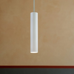 Lampade a sospensione per penisola cilindro bianco led 15w 3000k