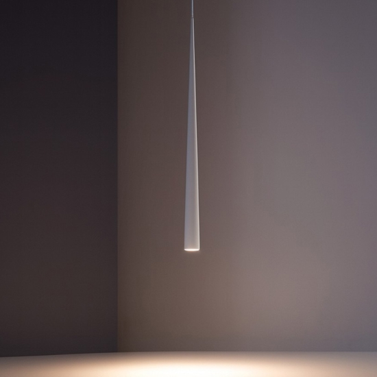 Lampada a sospensione per isola cono led 5w 3000k bianca