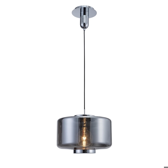 Lampadario moderno vetro colore grafite design