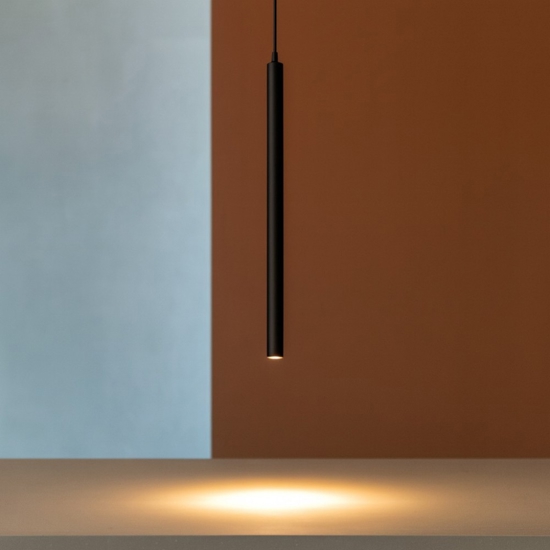 Ideal lux look led sp1 round d30 nero lampada cilindro led 11,5w 3000k