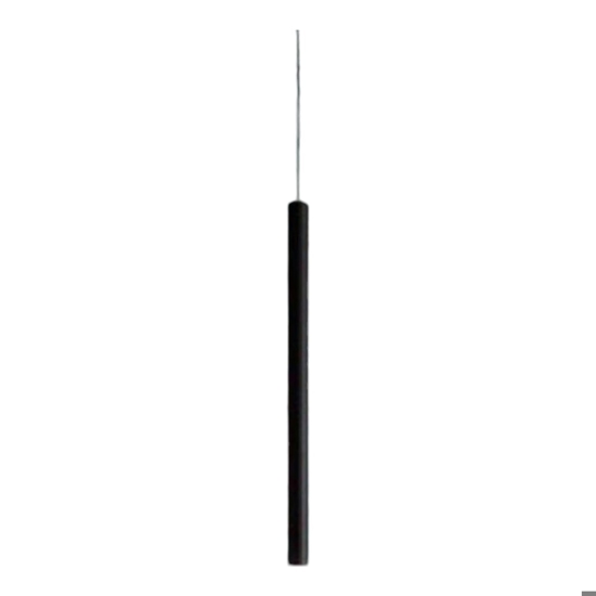 Lampada a sospensione per isola tubo nera led 3w 3000k