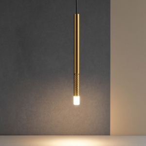 Puccini linea light lampada a sospensione 50cm led 2w 3000k ottone ca108dhgwdi
