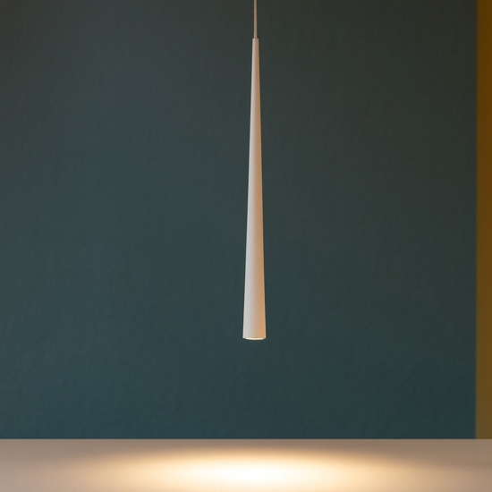 Lampada a sospensione cono da incasso 5w 3000k metallo bianco Lampada a sospensione cono da incasso 5w 3000k metallo bianco