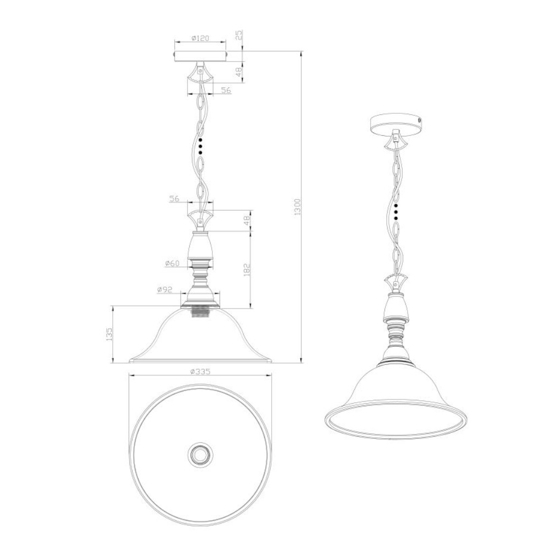 Lampadario da cucina ruggine per penisola rustica
