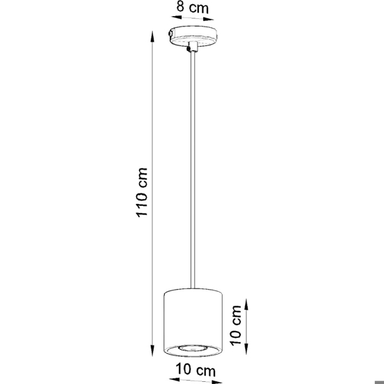 Lampada a sospensione cilindro bianco per isola Lampada a sospensione cilindro bianco per isola