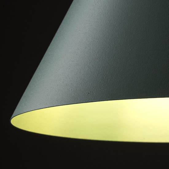 Lampada a sospensione menta forma a cono 19cm Lampada a sospensione menta forma a cono 19cm