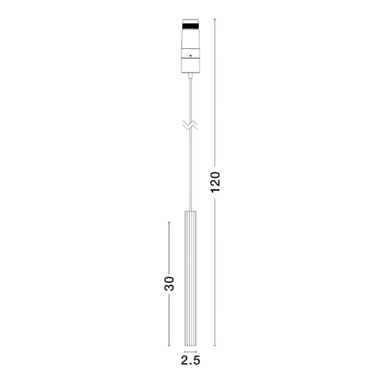 Lampada sospensione led 5w 3000k spoty da incasso cilindro nero