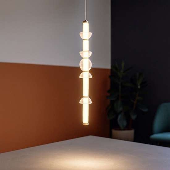 Maytoni cosmo lampadario moderno per tavolo led 39w 3000k colore oro