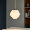 Maytoni basic form lampadario per bagno sfera vetro bianco