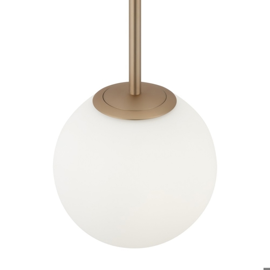 Maytoni basic form lampada a sospensione sfera vetro bianco