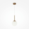 Maytoni basic form lampadario per bagno sfera vetro bianco
